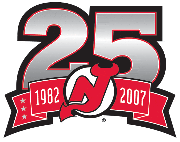 New Jersey Devils 2007 Anniversary Logo t shirts iron on transfers